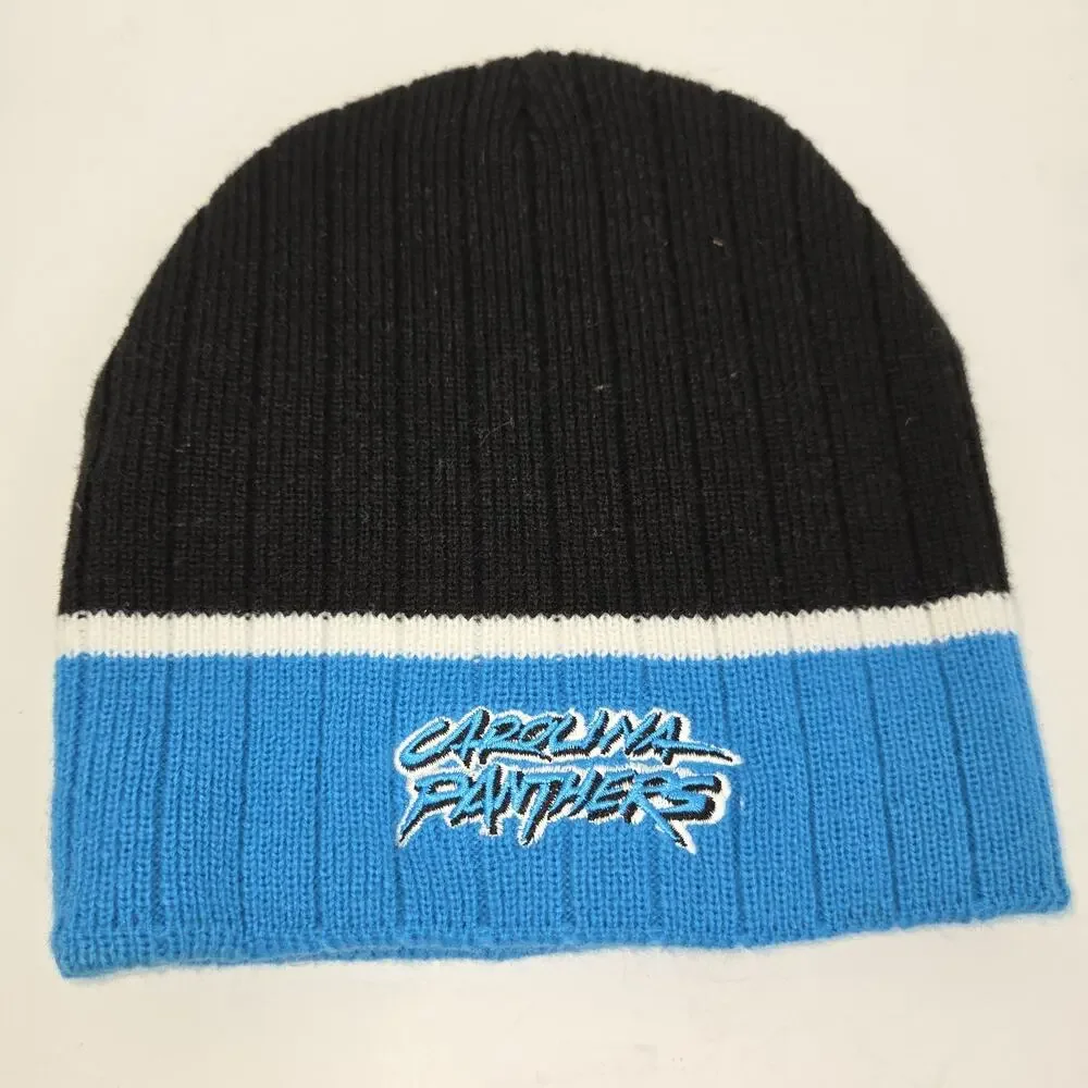 Vtg Carolina Panthers Beanie Cap NFL Football Sport Sports North Carolina Y2k